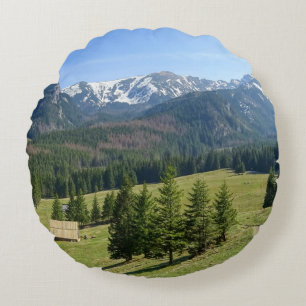 schöne Landschaft Rundes Kissen