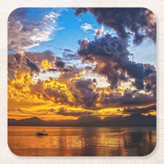 Schöne Landschaft Untersetzer Set (Vorderseite)