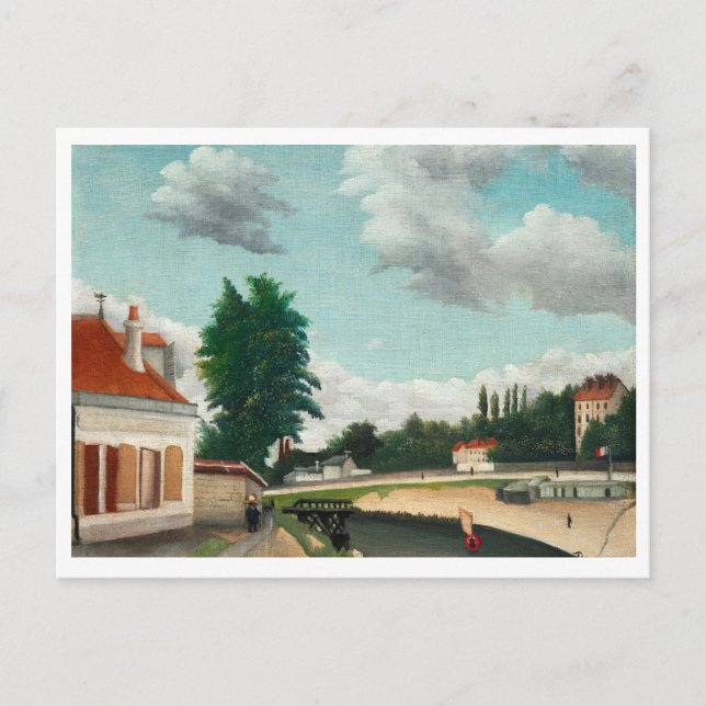 Schöne Landschaft von Rousseau Unterhaltung Erinne Postkarte (Vorderseite)