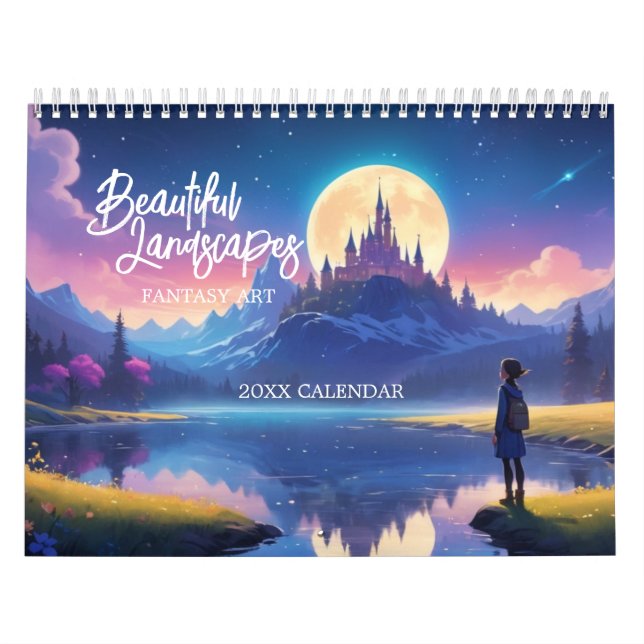 Schöne Landschaften Fantasy Art Kalender (Titelbild)