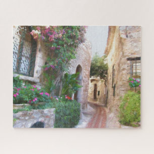 Schöne Landschaftliche Straße in der Provence Fran Puzzle