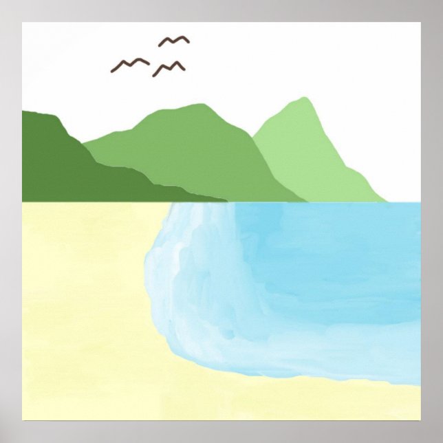 schöne Landschaftskunst Poster (Vorne)