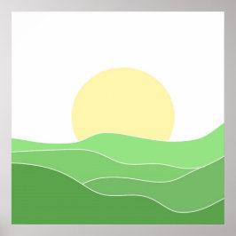 schöne Landschaftskunst Poster