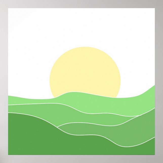 schöne Landschaftskunst Poster (Vorne)