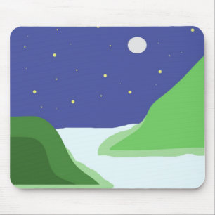 schöne Landschaftsmalerei Mousepad