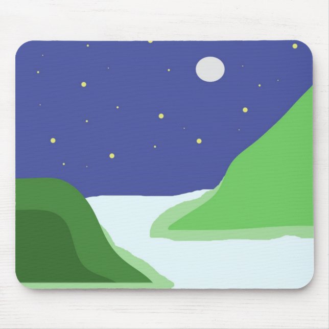 schöne Landschaftsmalerei Mousepad (Vorne)
