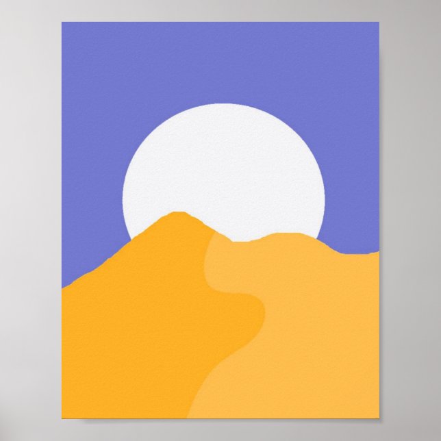 schöne Landschaftsmalerei Poster (Vorne)