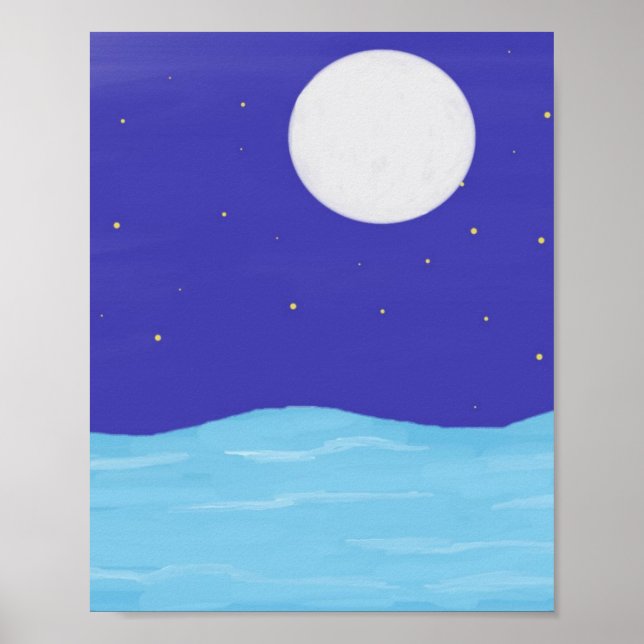 schöne Landschaftsmalerei Poster (Vorne)