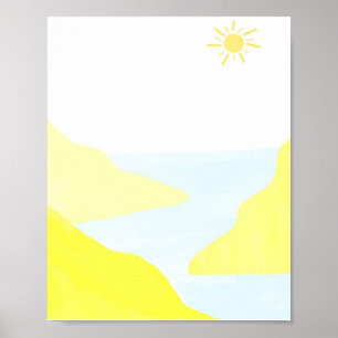 schöne Landschaftsmalerei Poster