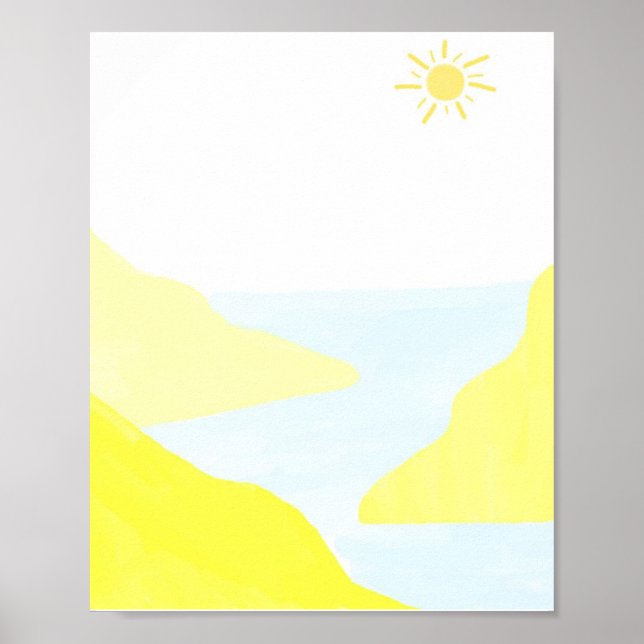 schöne Landschaftsmalerei Poster (Vorne)