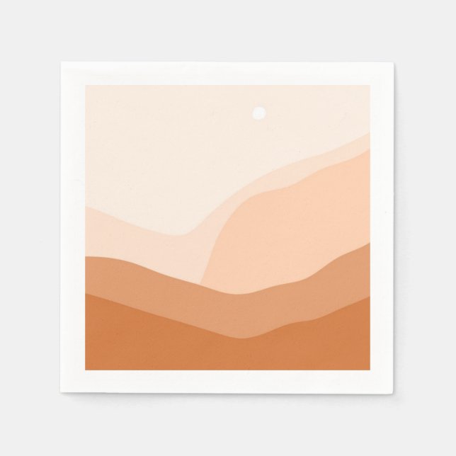 schöne Landschaftsmalerei Serviette (Vorderseite)