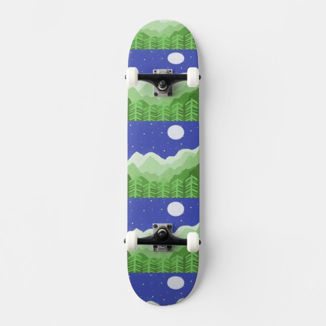 schöne Landschaftsmalerei Skateboard (Vorderseite)