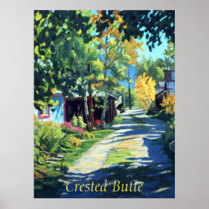 Schöne Landstraße in Crested Butte Colorado Poster