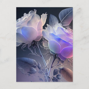 Schöne, lange Steppe Iridescent Rose Postkarte