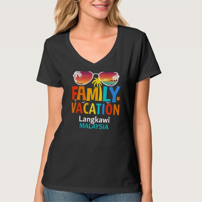 Schöne Langkawi Island Matching Outfits Familie T-Shirt (Vorderseite)