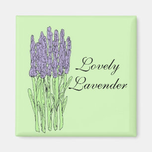 Schöne Lavendel Magnet