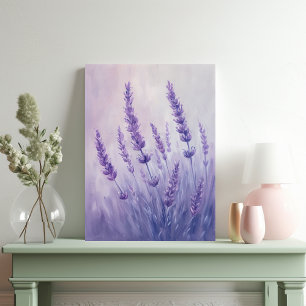 Schöne Lavendel-Pastell-Illustration Leinwanddruck