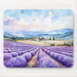 Schöne Lavendelfelder Kunst Mousepad