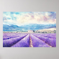 Schöne Lavendelfelder