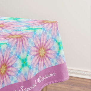 Schöne Lavender Blume Blumenkohl Fraktal Design Tischdecke