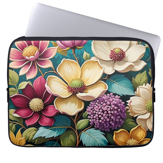 Schöne Lebendige Blumen Kunst IPhone-Hülle Laptopschutzhülle (Vorderseite)