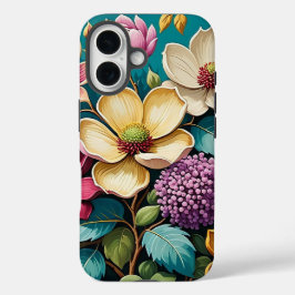 Schöne Lebendige Blumenkunst iPhone 16 Hülle