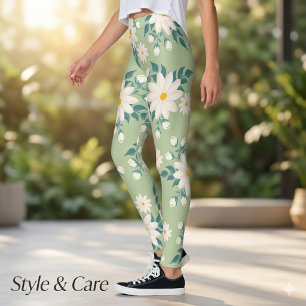Schöne lebendige Gänseblümchen-Blumen-Leggings Leggings