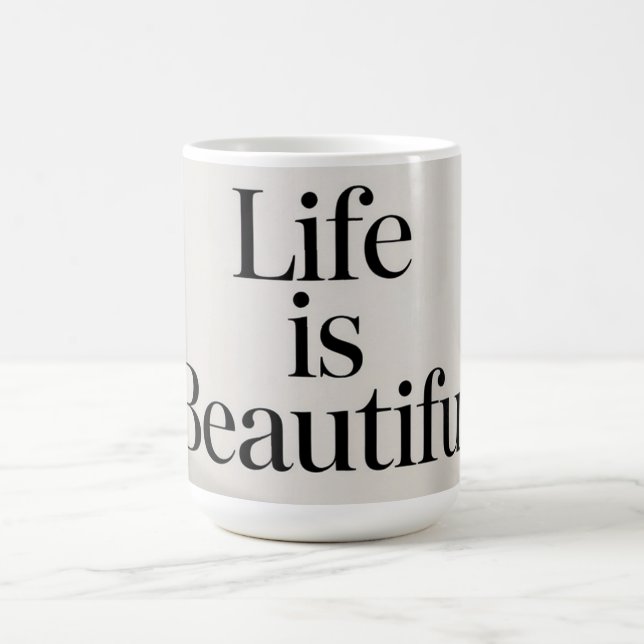 Schöne Lebens Kaffeetasse (Mittel)
