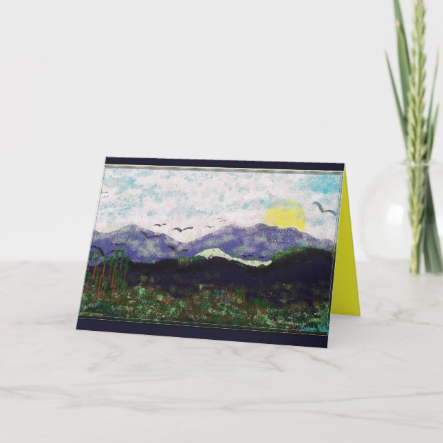 SCHÖNE LEERE GRUSS-KARTEN BRENDAS KARTE (Vorderseite)