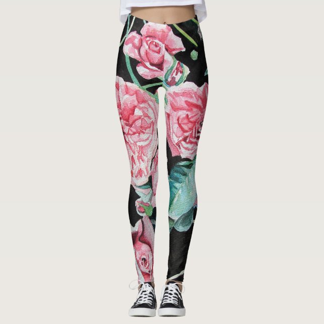 Schöne Leggings aus Altrosa (Vorderseite)