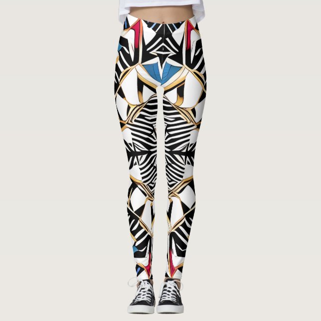 Schöne Leggings der Abstrakten Kunst (Vorderseite)