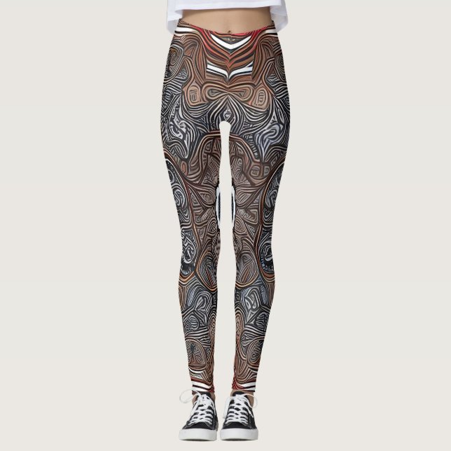 Schöne Leggings der Abstrakten Kunst (Vorderseite)
