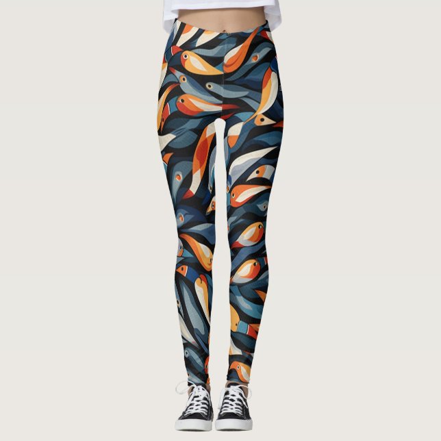 Schöne Leggings der Abstrakten Kunst (Vorderseite)