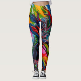 Schöne Leggings der Abstrakten Kunst