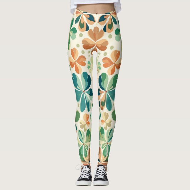 Schöne Leggings der Abstrakten Kunst (Vorderseite)