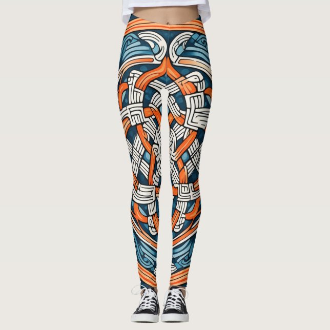 Schöne Leggings der Abstrakten Kunst (Vorderseite)
