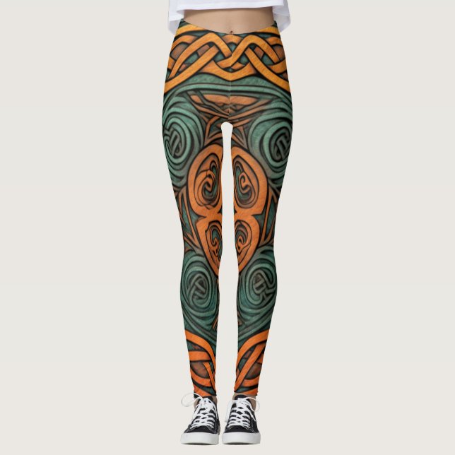Schöne Leggings der Abstrakten Kunst (Vorderseite)