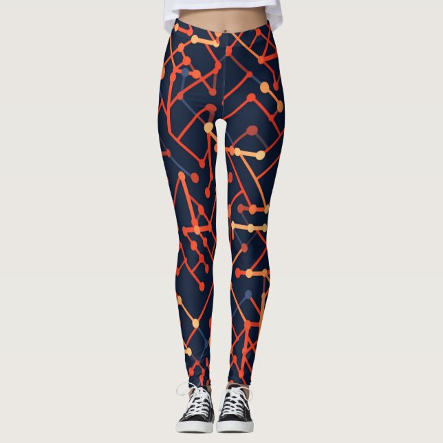 Schöne Leggings der Abstrakten Kunst (Vorderseite)