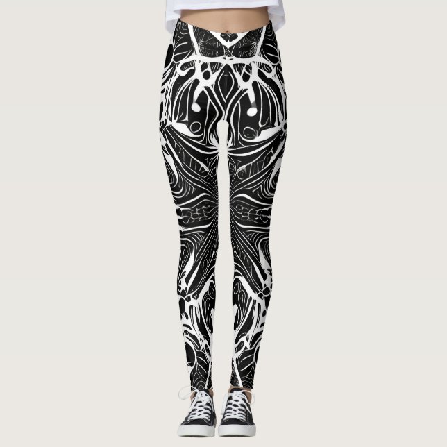 Schöne Leggings der Abstrakten Kunst (Vorderseite)