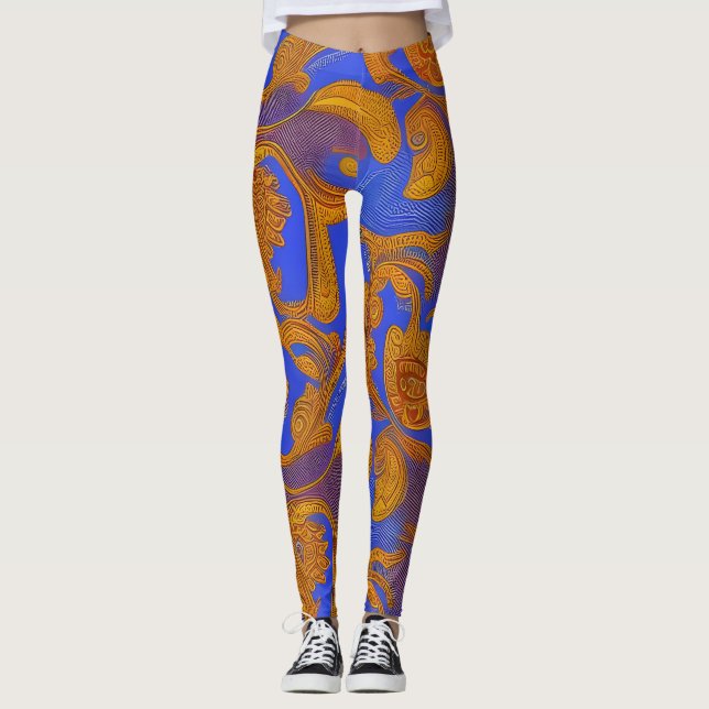 Schöne Leggings der Abstrakten Kunst (Vorderseite)