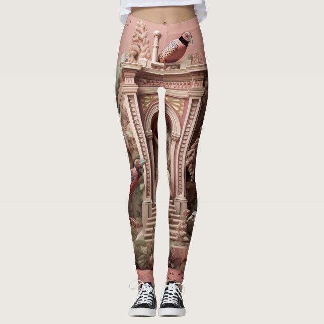 Schöne Leggings der Abstrakten Kunst (Vorderseite)