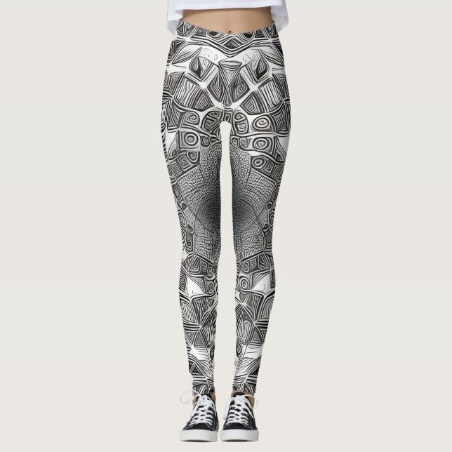 Schöne Leggings der Abstrakten Kunst (Vorderseite)