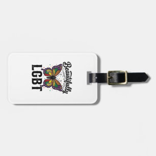 Schöne LGBT Schmetterling Vintage Pride Shirt_1 Gepäckanhänger