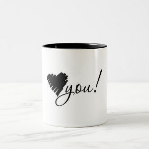 ** SCHÖNE LIEBE FÜR SIE** ZWEIFARBIGE TASSE
