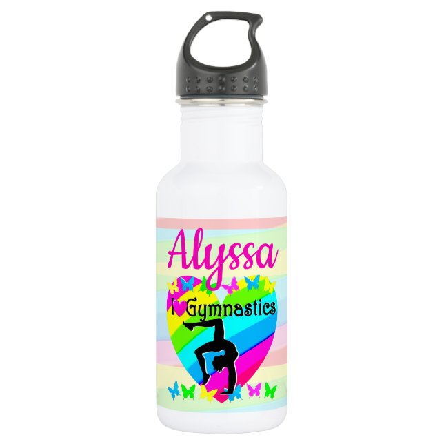 SCHÖNE LIEBE GYMNASTICS FÜR DESIGN EDELSTAHLFLASCHE (Vorderseite)