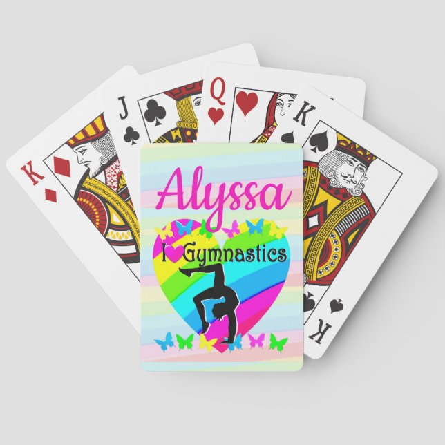 SCHÖNE LIEBE GYMNASTICS FÜR DESIGN SPIELKARTEN (Rückseite)