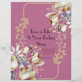 Schöne Liebe ist wie eine nie endende Geschichte