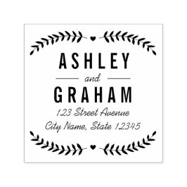 Schöne Liebe Personalisierte Gummi-Briefmarke Permastempel