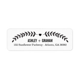 Schöne Liebe Save the Date Rücksendeadressen-Aufkl