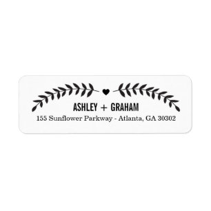 Schöne Liebe Save the Date Rücksendeadressen-Aufkl